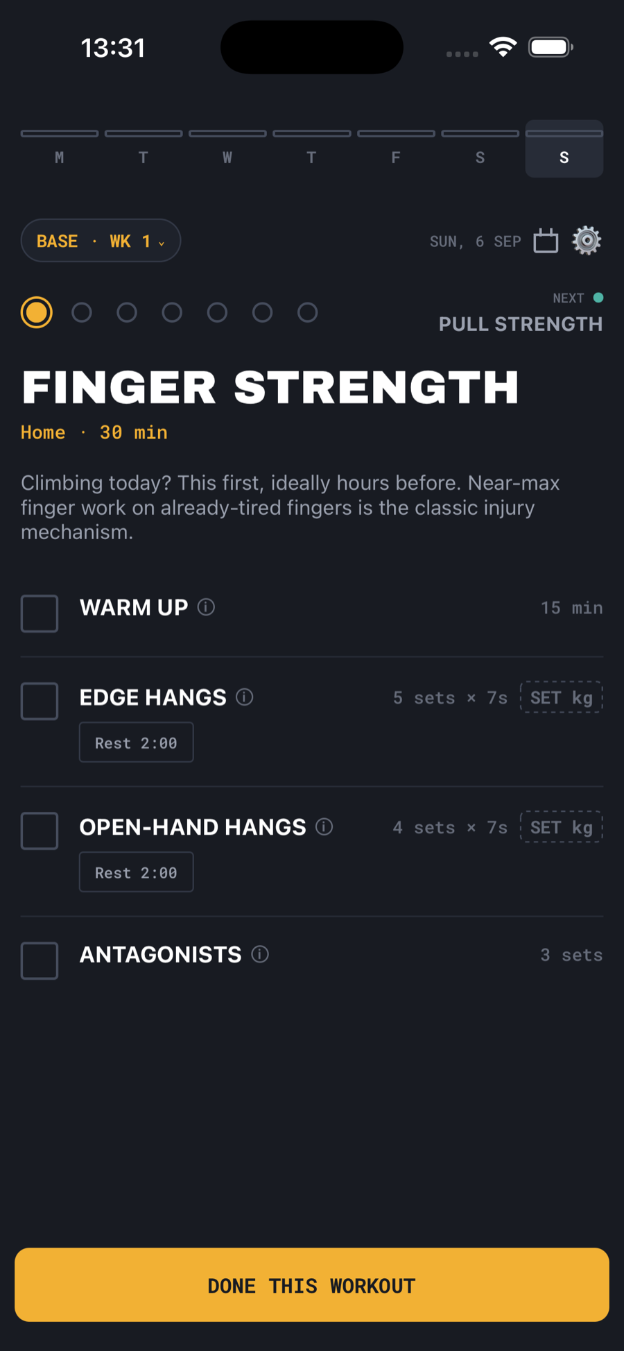 Deadpoint's daily card, annotated